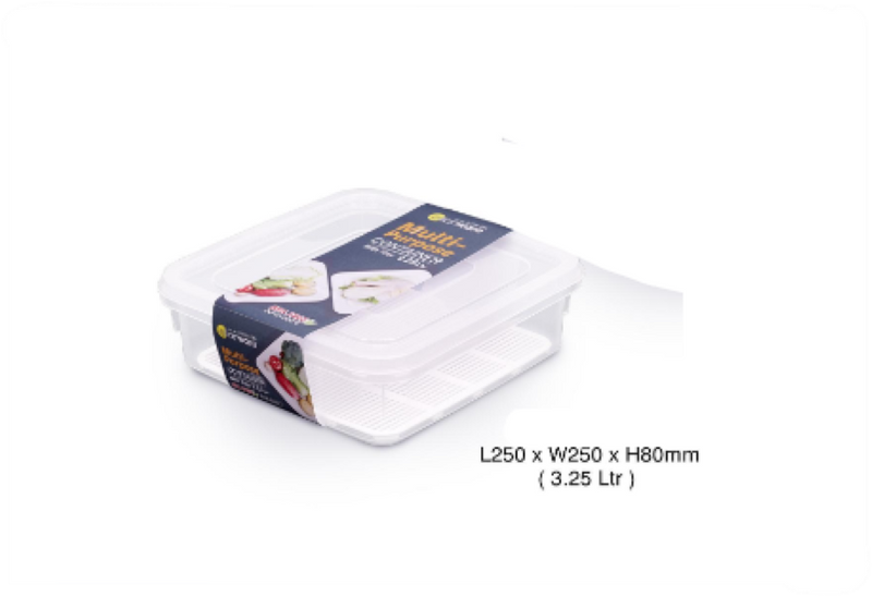 Multi Purpose Container W Tray 3.25L