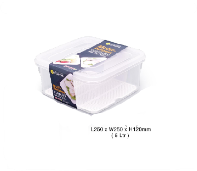 Multi Purpose Container W Tray 5L