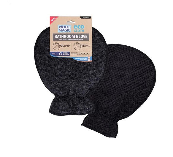 Eco Cloth Bathroom Glove Black