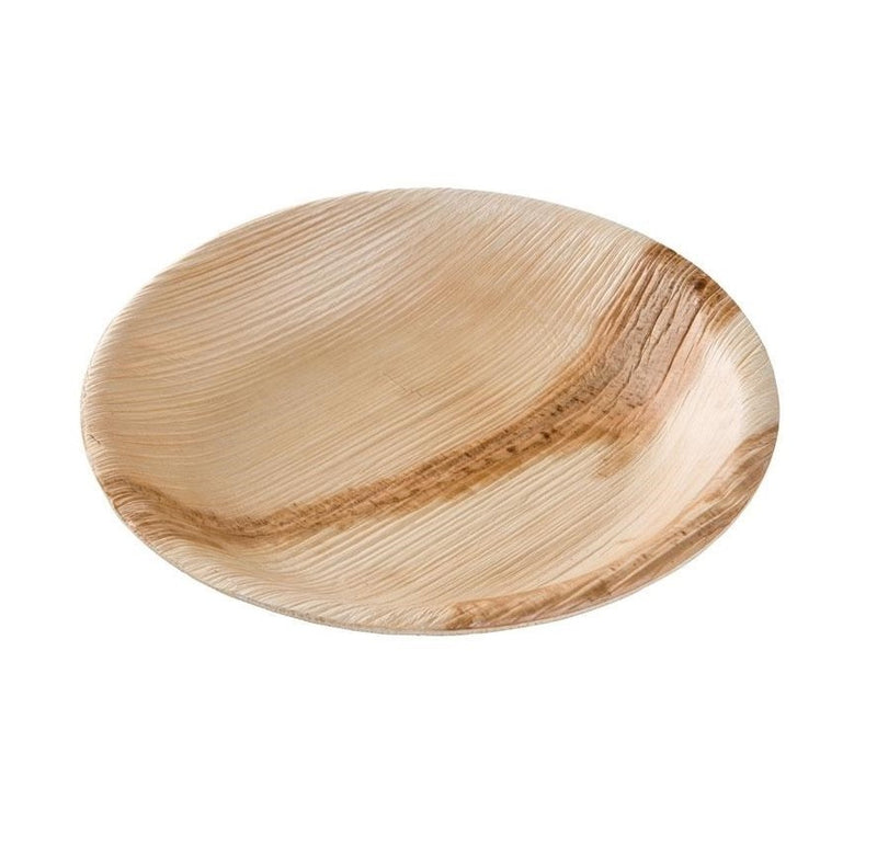 Palm Leaf Round Bowl 10pc/pk - 18cm