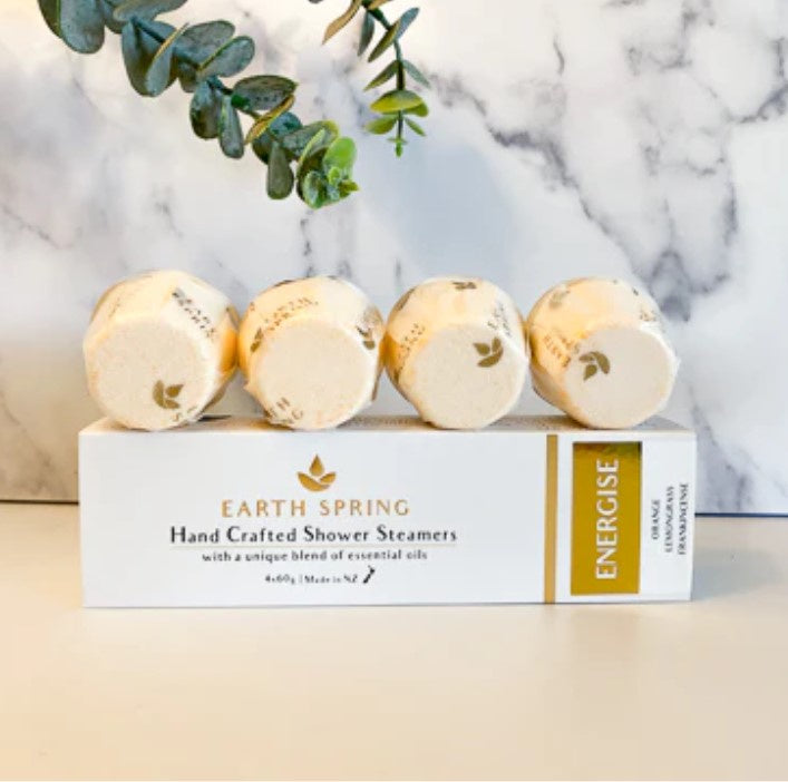 Earth Spring Shower Steamer - Energise (box of 4)