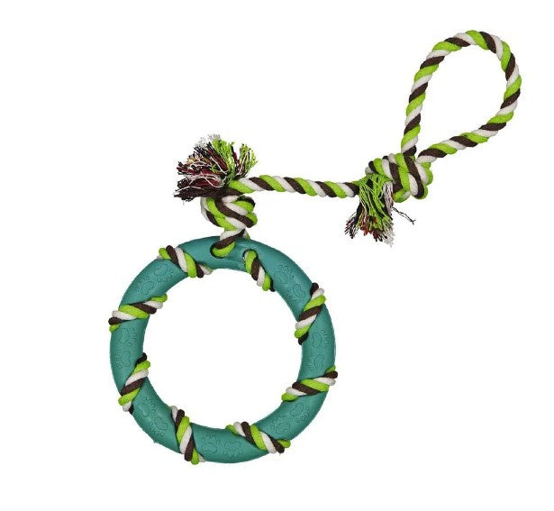 Rubber Ring  Dog Pull Rope Toy