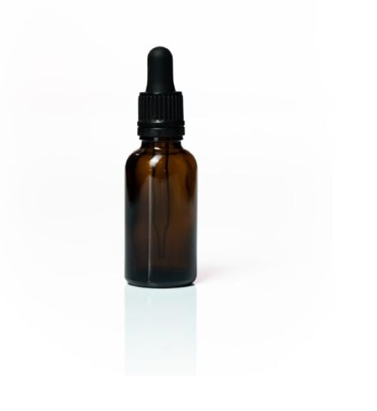 Euro 30ml Amber, Bottle W Tampertel Dropper