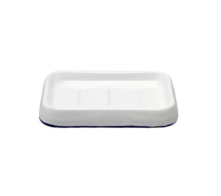 Falcon Enamel Soap Dish White W Black Rim