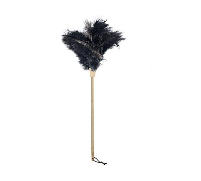 Florence Ostrich Feather Duster 44cm Black