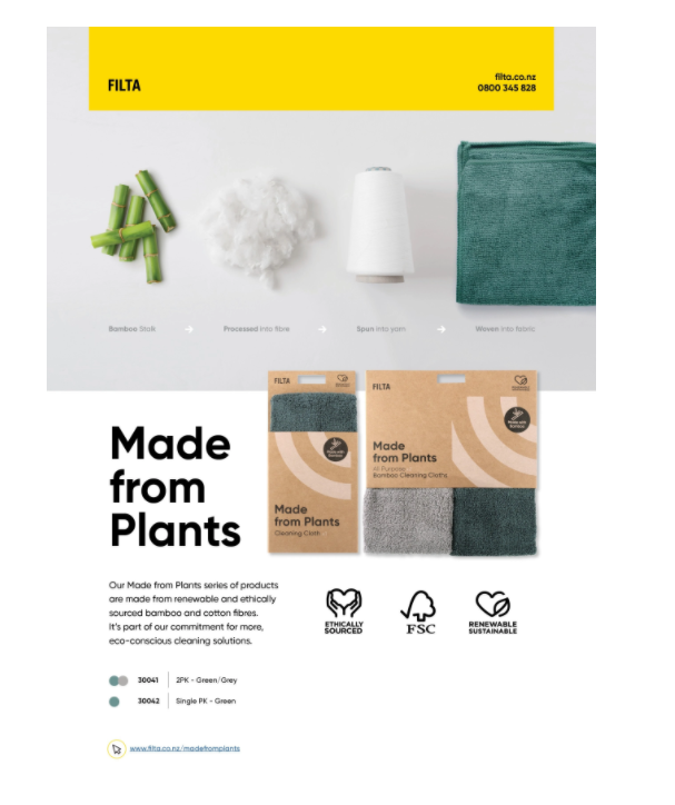 Filta Bamboo cleaning cloth - Green