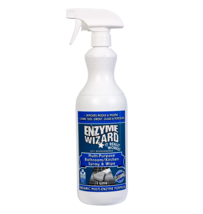 Enzyme Wizard Multi-Purpose Kitchen / Bathroom spray and wipe, 1L