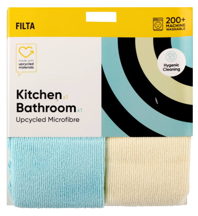 Filta Ultraclean Upcycled Microfibre cloth - 2PK