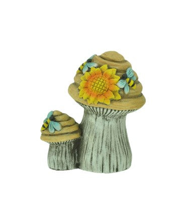Mushroom With Bee Statues