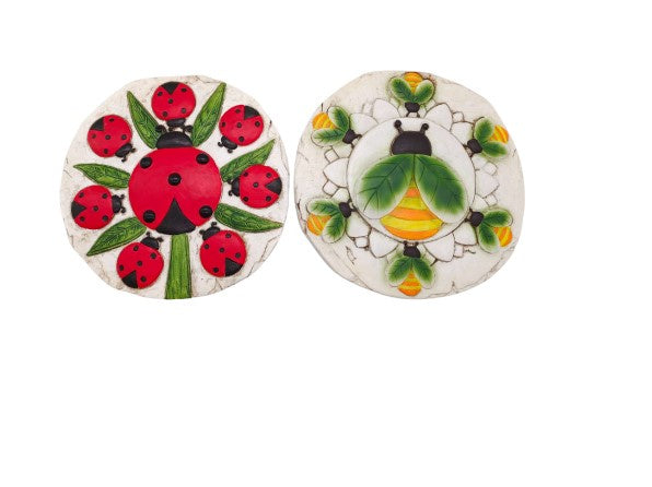 Bee & Ladybug Garden Decor Plaques Single