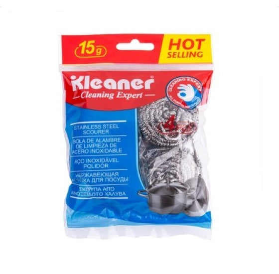 Scourer 15g 4Pk Stainless Steel