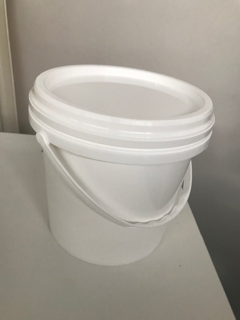 BASE ONLY! Top Pail Base, 4L White With Plastic Handle