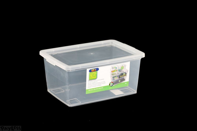 Storage Box, Clear, 5 Lit