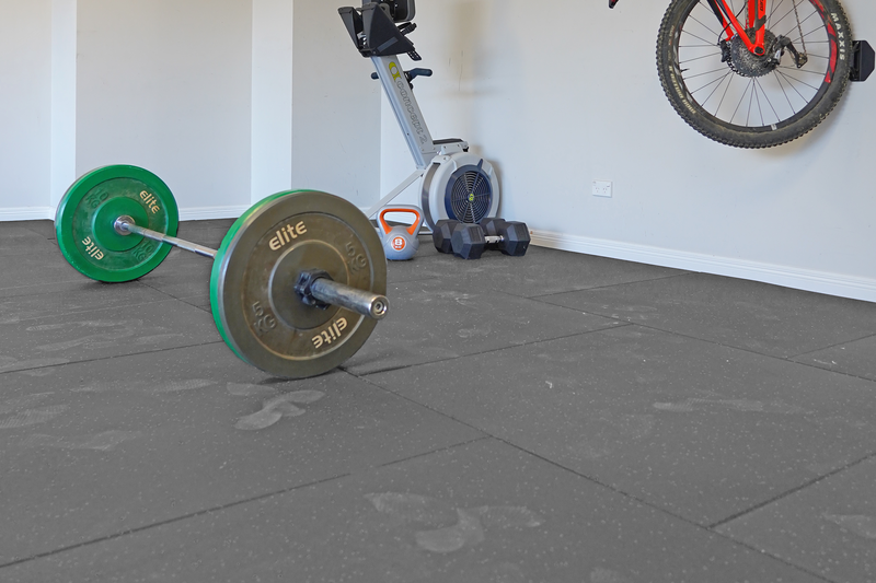 Gym Mat Tile Recycled Rubber tile 1000x1000x15mm