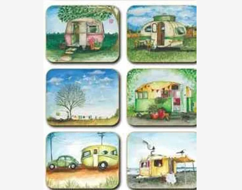 Placemats Vintage Caravan 36.5x27.5 cm Set of 6