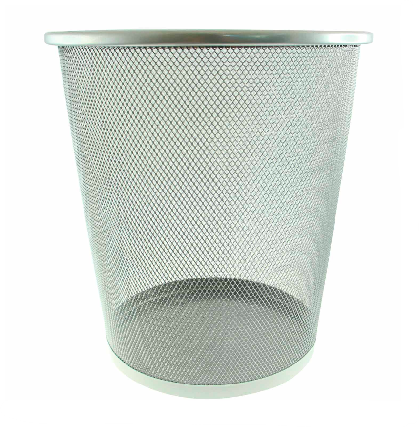 Waste Basket, Round, Metal Mesh