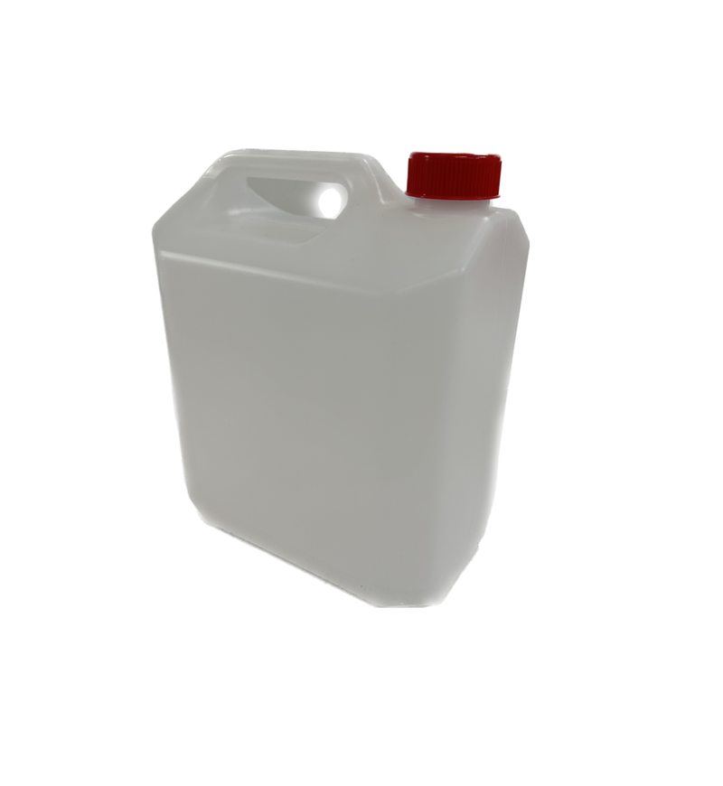 Flagon with 38mm Lid , 4L, Natural (HDPE - Non  DG, Food Grade)