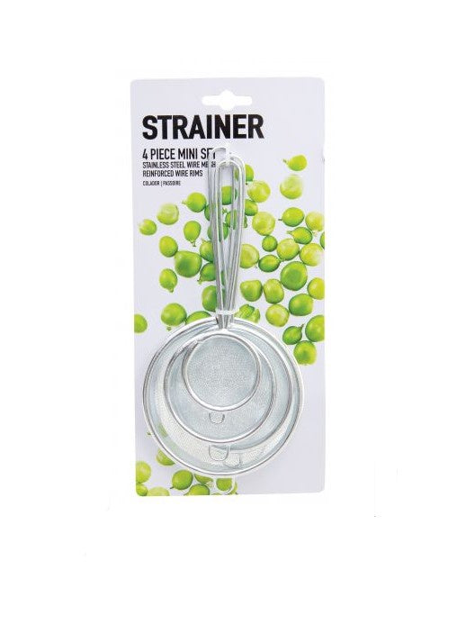 Strainer S/S 4pc Mini Set