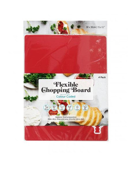 Chopping Mat Colour Coded 4Pk