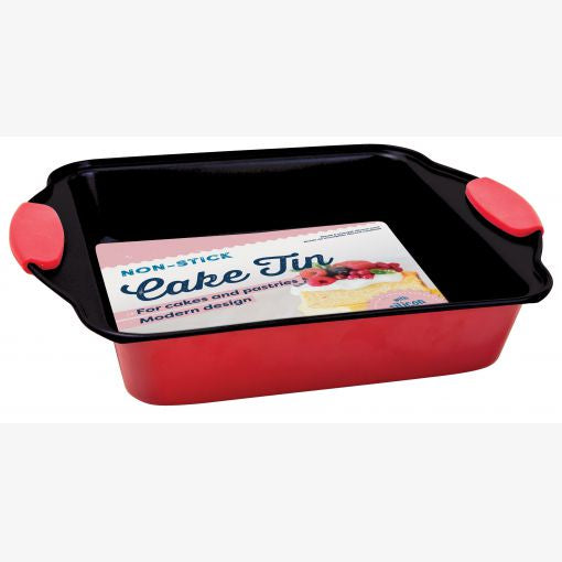 Square Cake Pan W/Silicon Handle