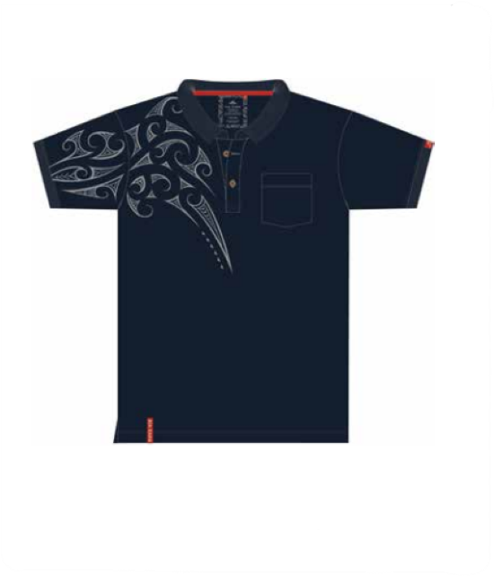 Mens Maori Polo Shirt - Ngaru