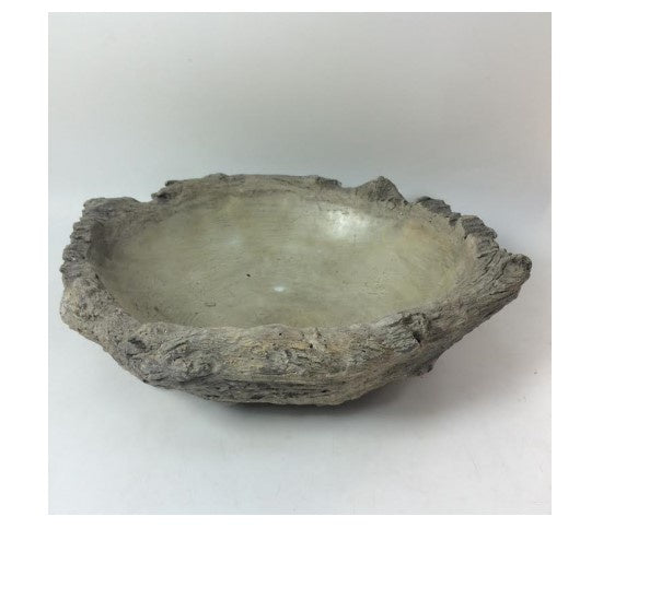 Cement Wood Look Bowl