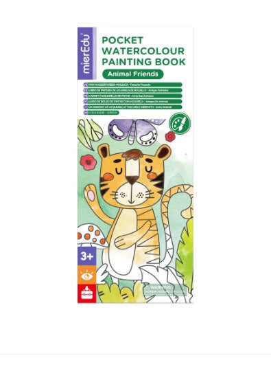 Pocket Water Colour Painting Book - Animal Friends