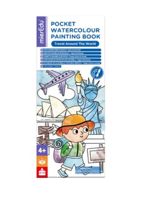 Pocket Water Colour Painting Book - Travel Around the World