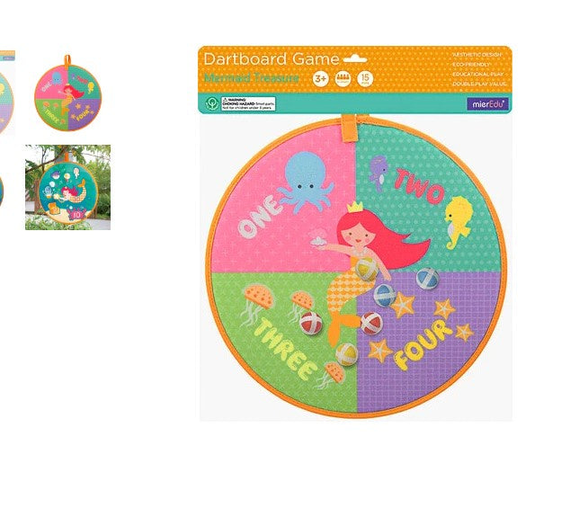 Dartboard Game - Mermaid Treasure