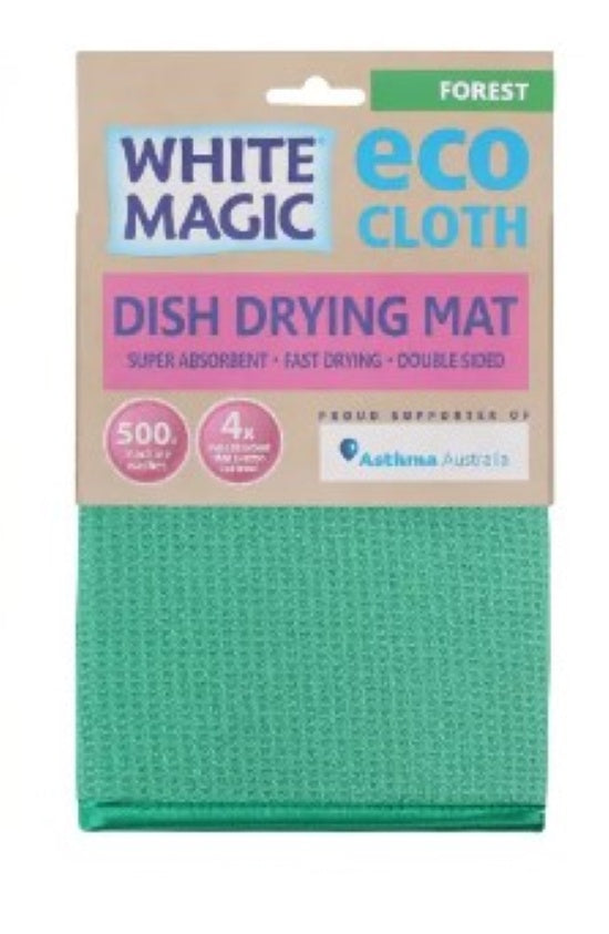 White Magic Eco Cloth Dish Drying Mat Pebble