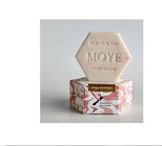 Moye - Himalayan Pink Salt Soap - Pink Rose Garden Pink Pepper