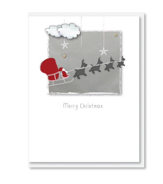 Card, Merry Christmas - Santa&