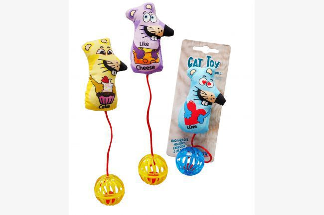 Mouse Cat Toy With Bell Tail
