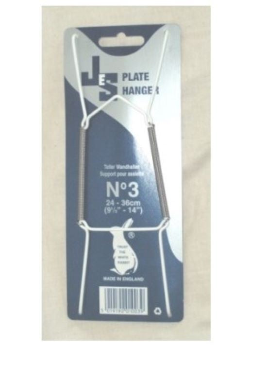 White Jes Plate Hanger 9-13cm