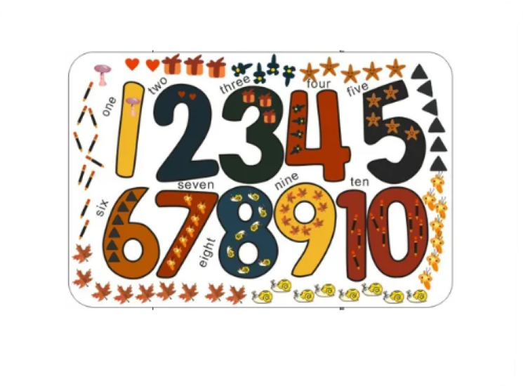 Placemat Numbers 1-10