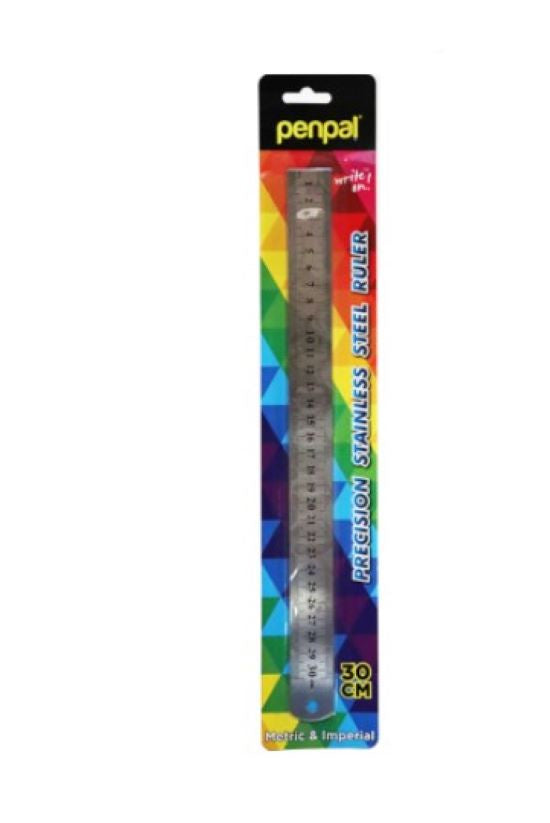 Penpal Stainless Steel Ruler 30cm