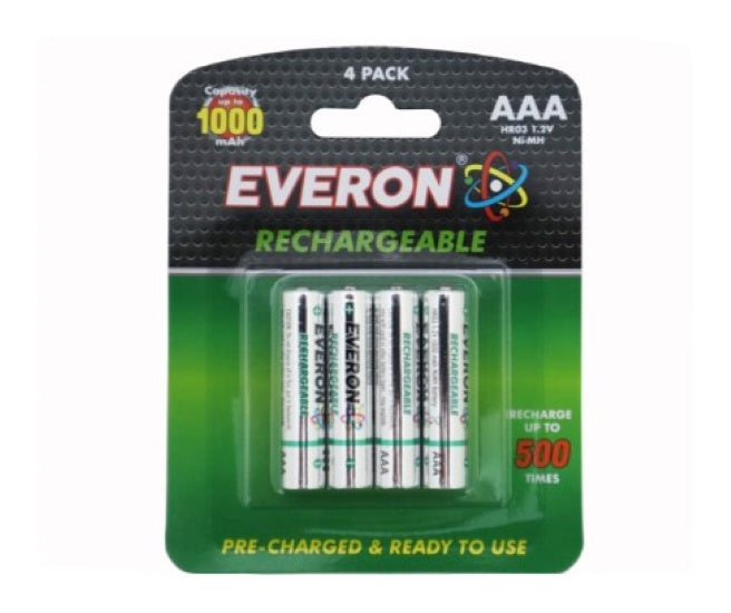 Everon Rechargeable AAA 4 Pk