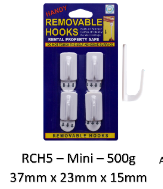 Permanent Hook - Mini – 500g Card of 4