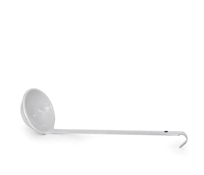 DISHY Enamel Ladle 30cm White