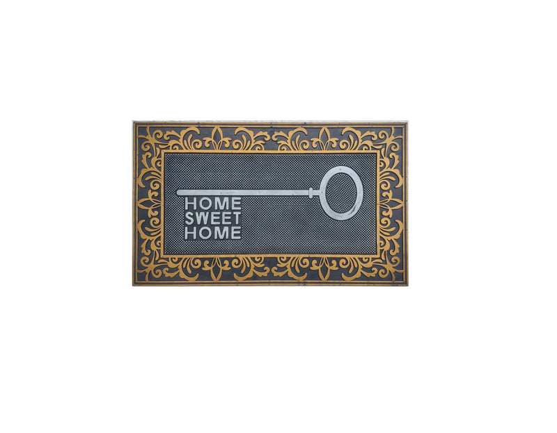 Painted Rubber Mat, Home Sweet Home (450mm x 750mm)