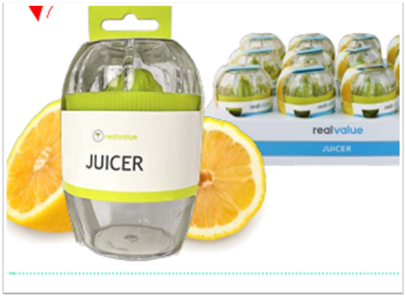 Real Value Citrus Juicer with Catchment and Lid