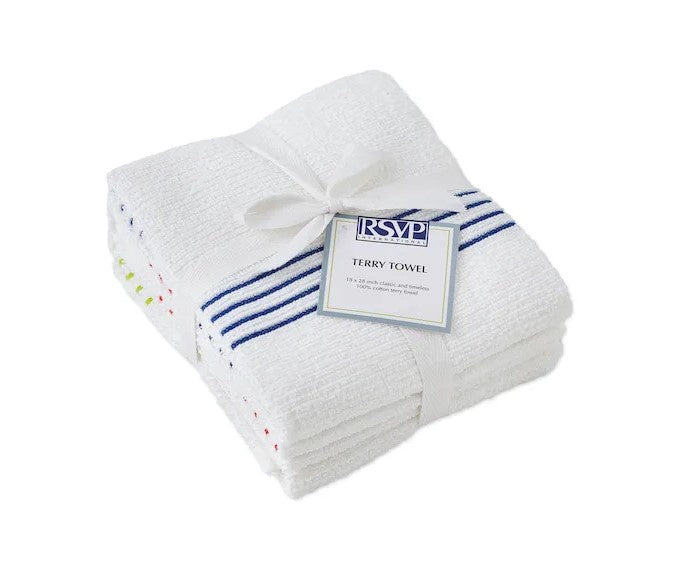 RSVP Terry Towels Assorted Set Of 3