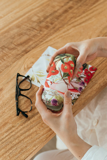 Flowering Gum Glasses Case and Lens Cleaner Set