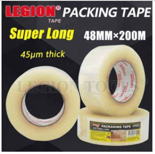 Clear packaging tape 48mmx200m - Single Roll