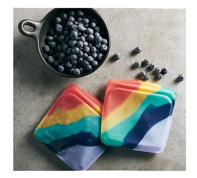 Stasher Sandwich Bag - Rainbow Splash