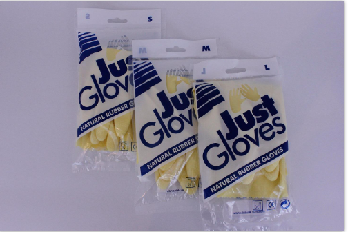 Rubber Just Gloves S