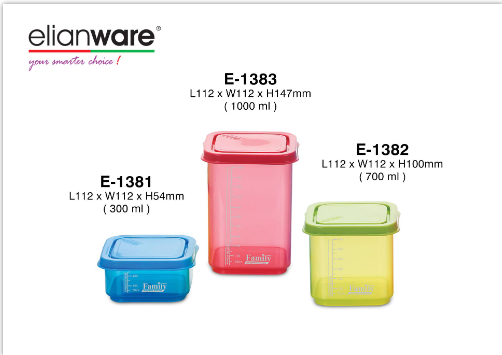 Square Container 700ml