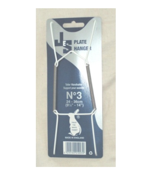 White Jes Plate Hanger 13-19cm