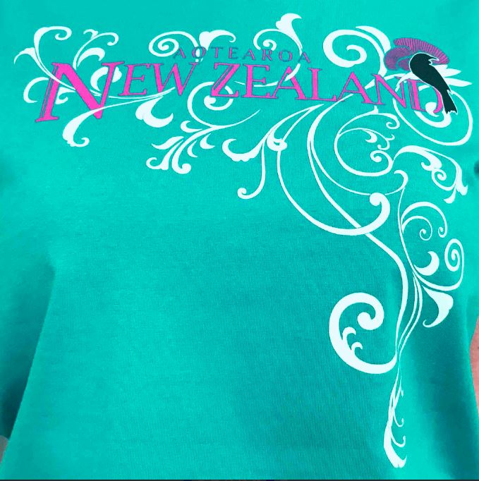 Womens T - Jade Green - Filigree Tui