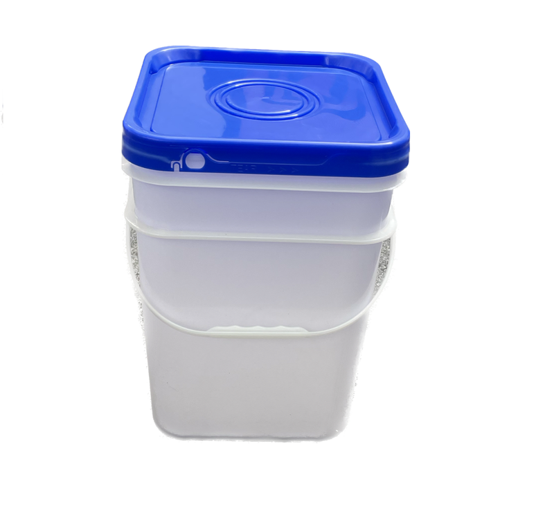 Space Saver, 15L Natural with Blue Lid